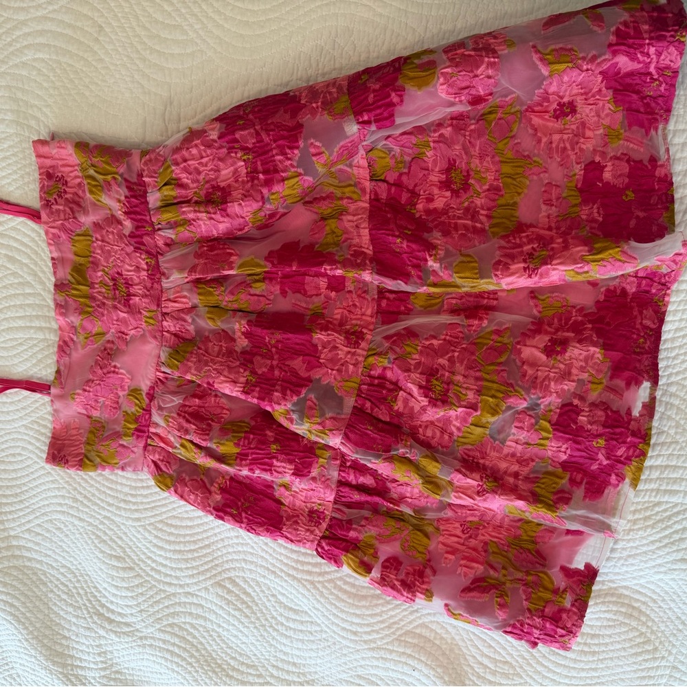Endless Rose Pink and Green Floral Dress